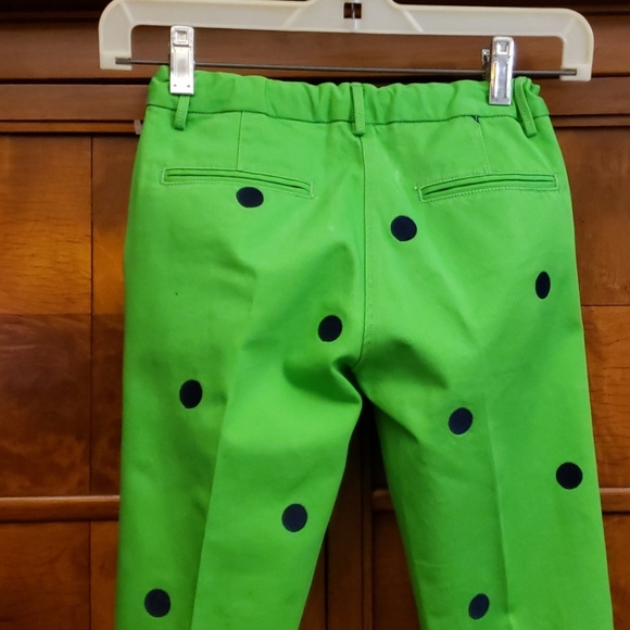 Crewcuts Green/Blue Dots Long Pants Size 8 - Picture 4 of 8